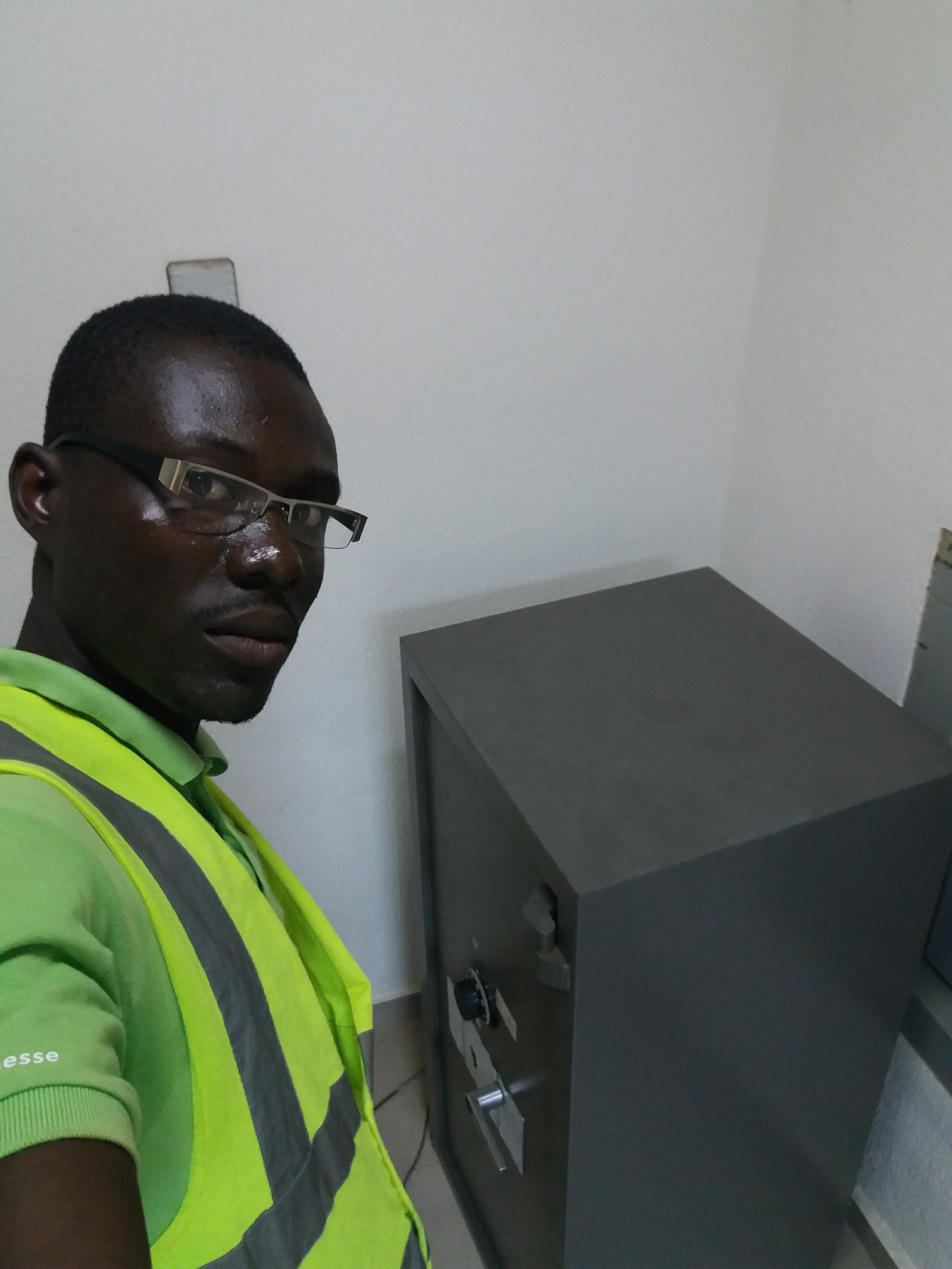 Installation de coffre fort